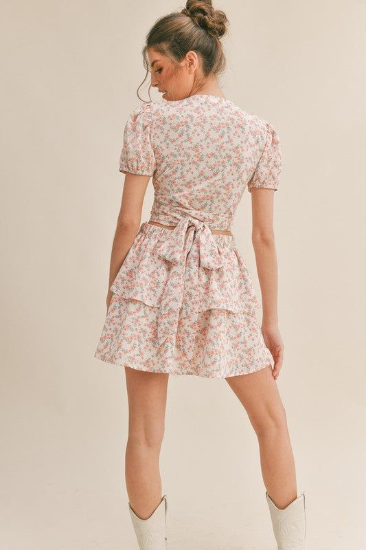 Floral Print Mini Skirt Set sold by U-NI-TY product image thumbnail 5