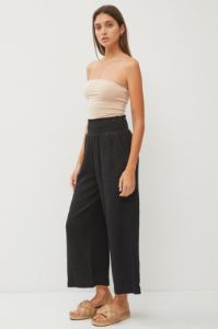 Cotton Gauze Smocked Waist Pant sold by U-NI-TY