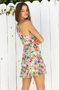 Sleeveless Floral Print Mini Dress sold by U-NI-TY