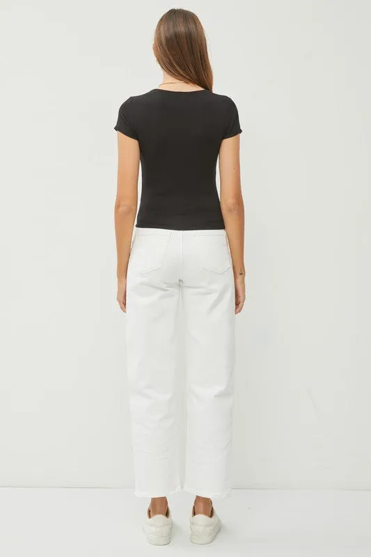 Square Neck Knit Tee sold by U-NI-TY product image thumbnail 2