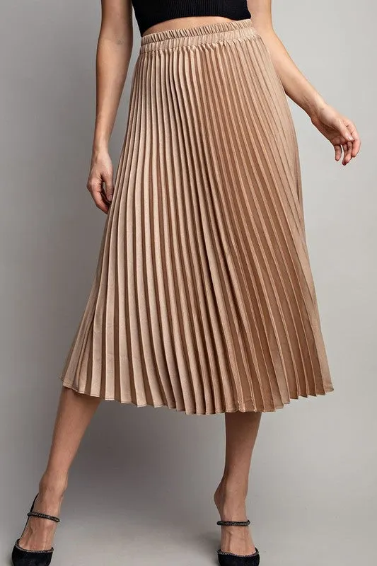 Pleated Midi Skirt sold by U-NI-TY