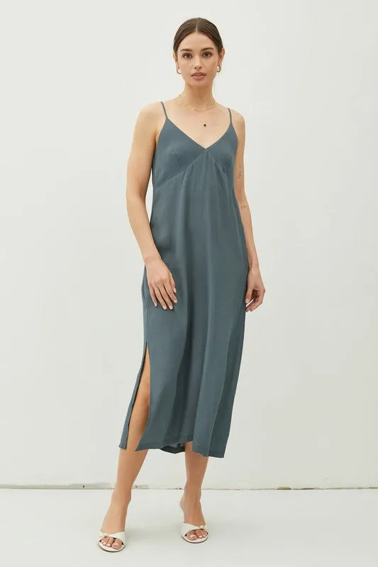 Classic Satin Slip Midi Dress sold by U-NI-TY product image thumbnail 2