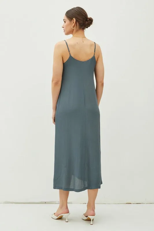 Classic Satin Slip Midi Dress sold by U-NI-TY product image thumbnail 4
