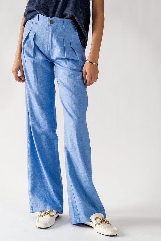 High Waisted Wide Fit Pleated Pants sold by U-NI-TY product image thumbnail 4