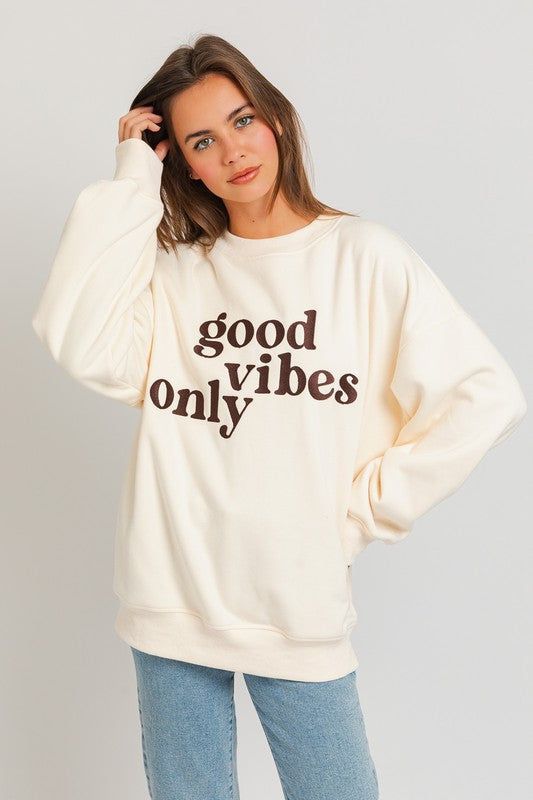 Embroidery Oversized Sweat Shirt sold by U-NI-TY product image thumbnail 3