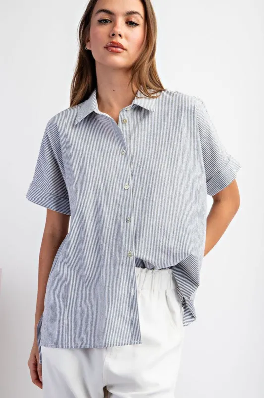 Striped Short Sleeve Top sold by U-NI-TY