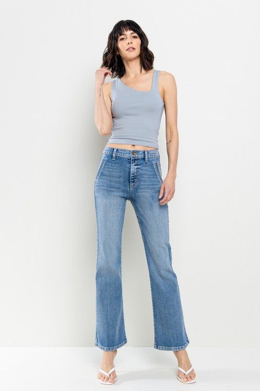 High Rise Ultra Stretch Slim Bootcut Jeans sold by U-NI-TY product image thumbnail 3
