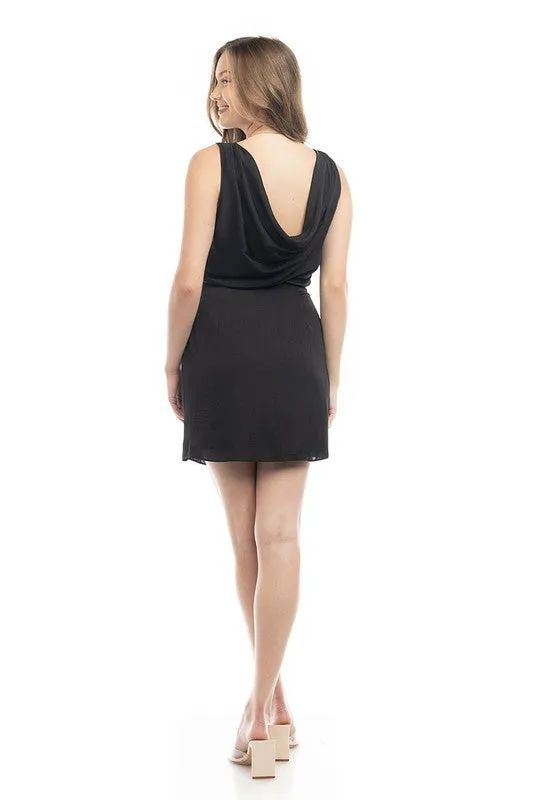 Sleeveless Drape Back Mini Dress sold by U-NI-TY product image thumbnail 5