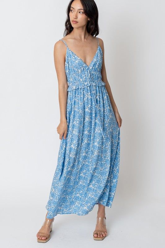 Sleeveless Ruffled Bodice Maxi Dress sold by U-NI-TY product image thumbnail 2