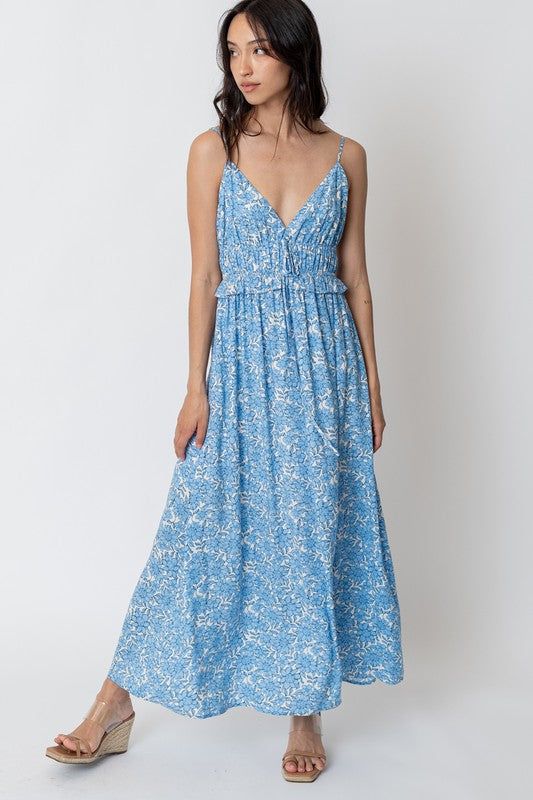 Sleeveless Ruffled Bodice Maxi Dress sold by U-NI-TY