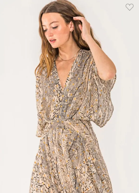 Printed Gauze Maxi Dress sold by U-NI-TY