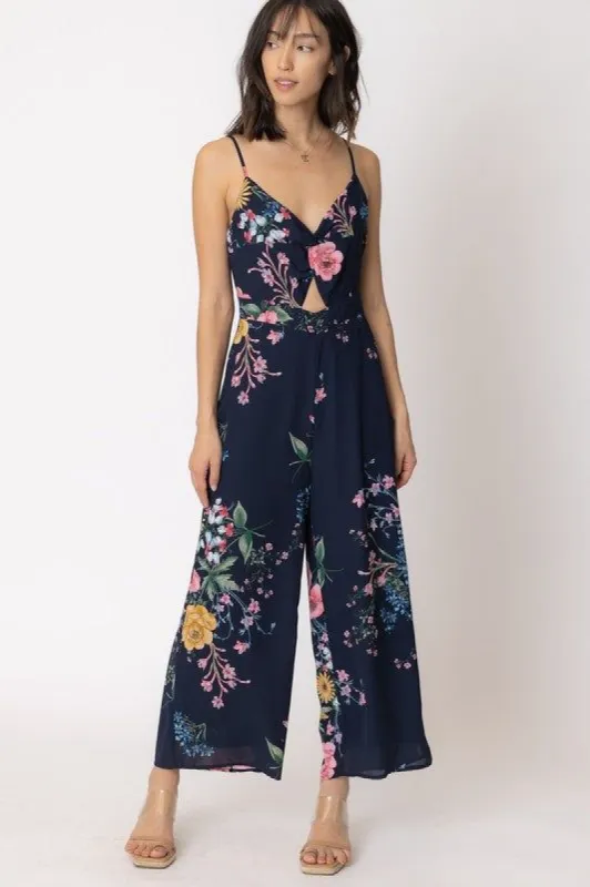 Sleeveless Floral Print Cropped Jumpsuit sold by U-NI-TY