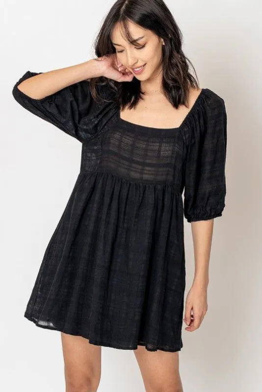 Back Ribbon Tie Babydoll Dress sold by U-NI-TY