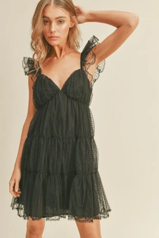 Tiered Tulle Mini Dress sold by U-NI-TY