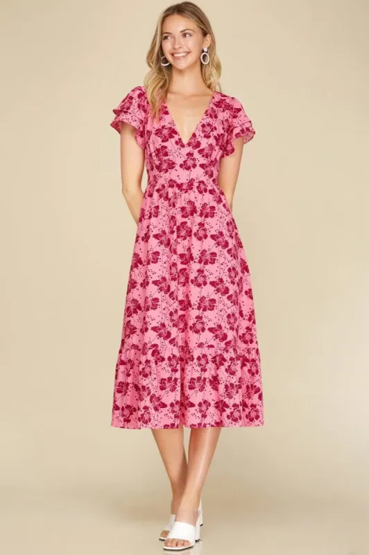 Woven Print Midi Dress sold by U-NI-TY