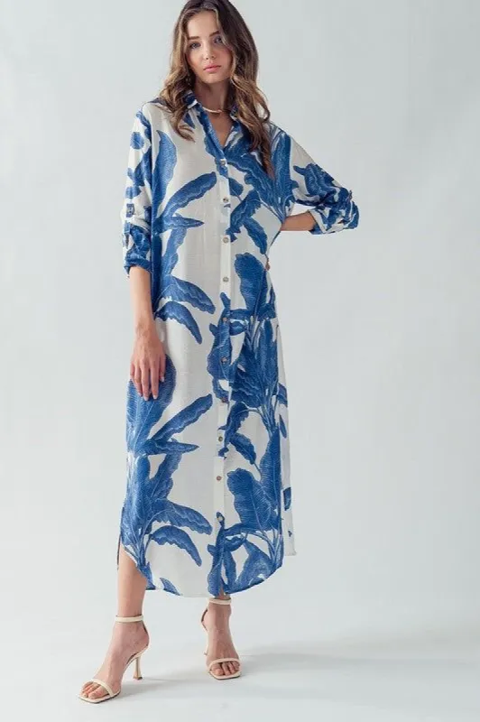 Palms and Promises Button Down Dress sold by U-NI-TY