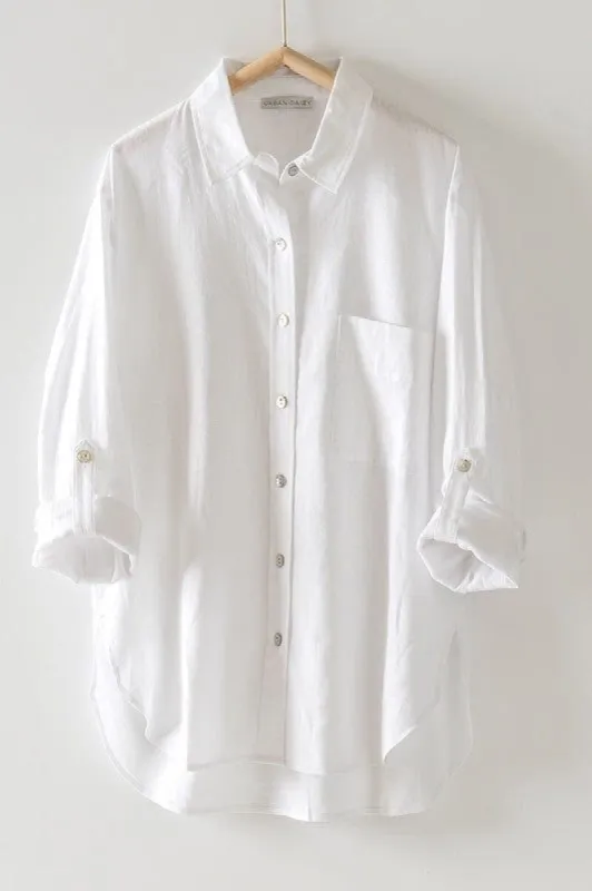 Basic Light Relaxed Fit Button Down Shirt sold by U-NI-TY