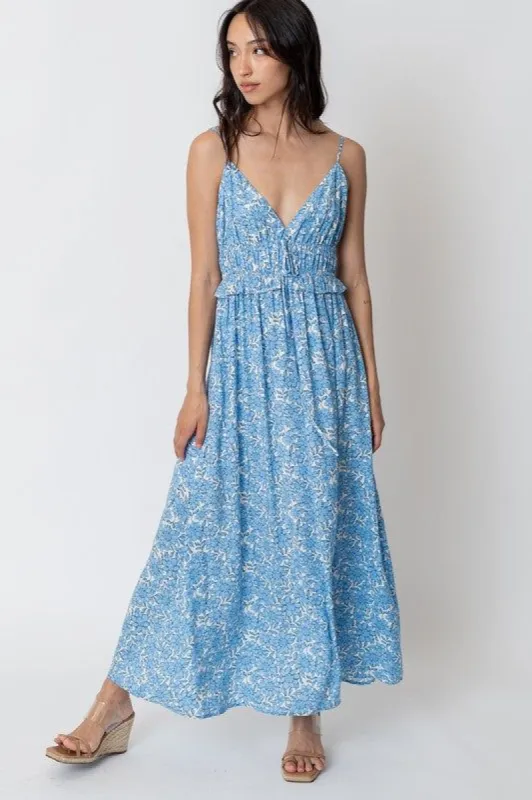 Sleeveless Ruffled Bodice Maxi Dress sold by U-NI-TY