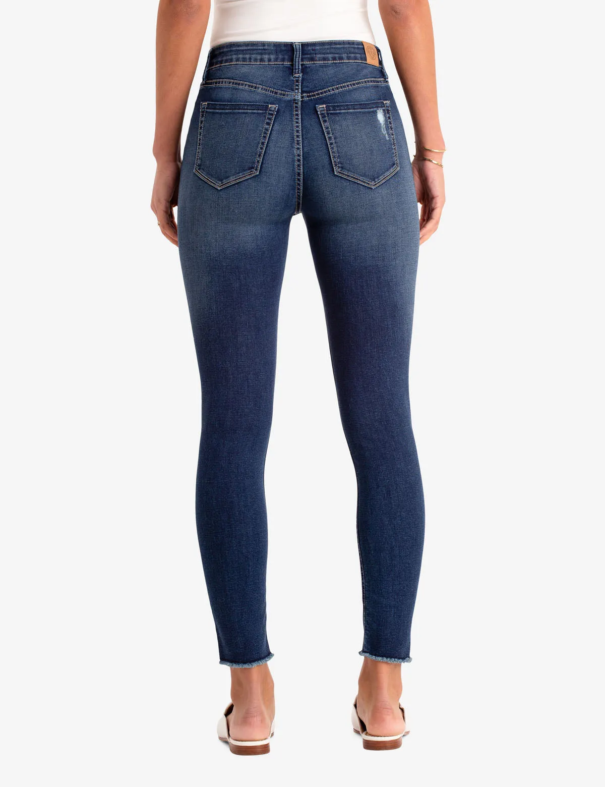 REPREVE® DESTRUCTED HIGH RISE JEGGING sold by U.S. Polo Assn. product image thumbnail 4