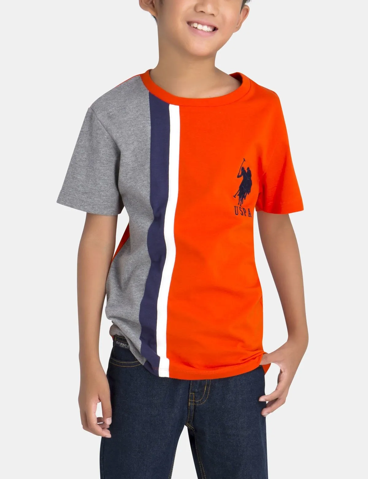 VERTICAL STRIPE T-SHIRT sold by U.S. Polo Assn.