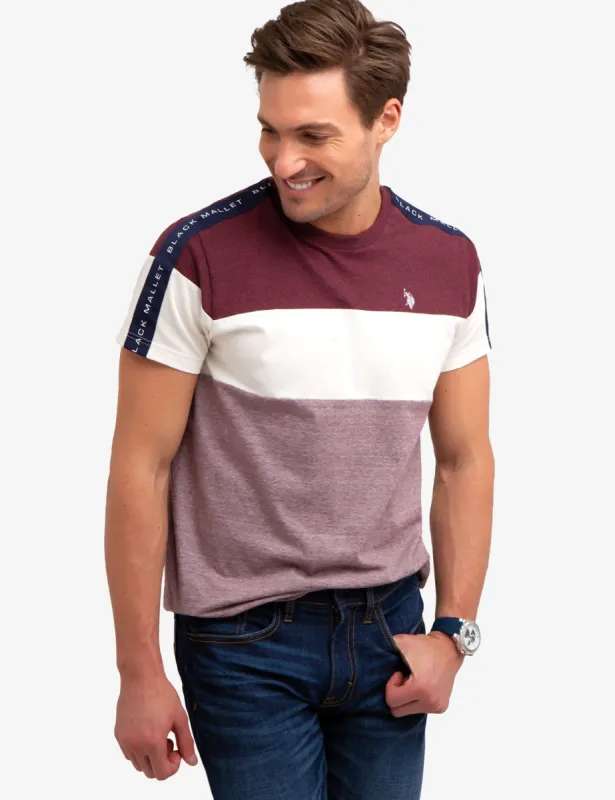 BLACK MALLET COLORBLOCK T-SHIRT sold by U.S. Polo Assn.