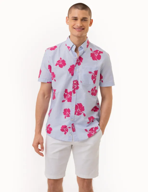 HIBISCUS SHORT SLEEVE WOVEN SHIRT WITH POCKET sold by U.S. Polo Assn.