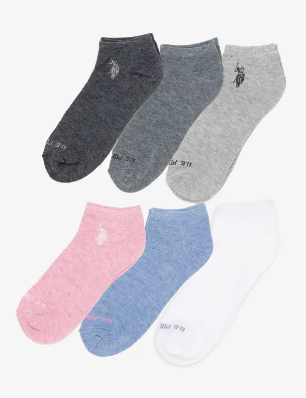 WOMENS 6PK ASSORTED SOLID LOW CUT SOCKS sold by U.S. Polo Assn.