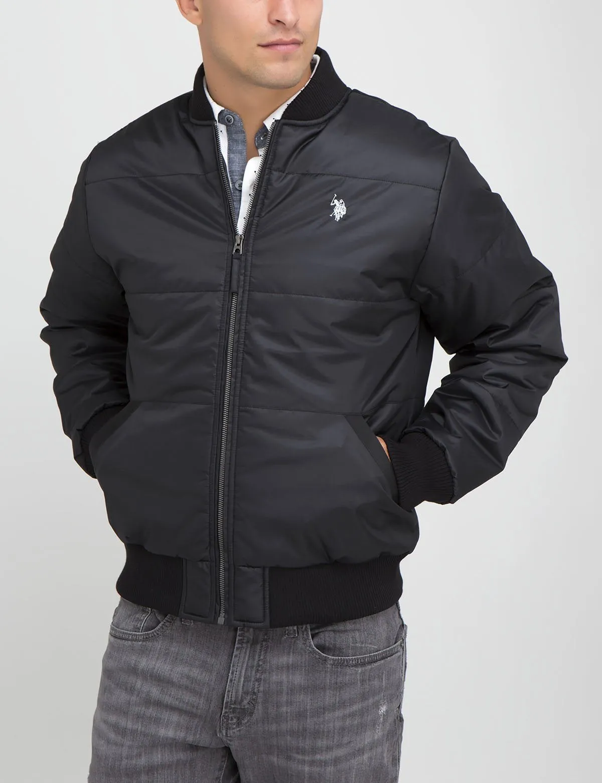 Printed Logo Recon Bomber Jacket sold by U.S. Polo Assn. product image thumbnail 5