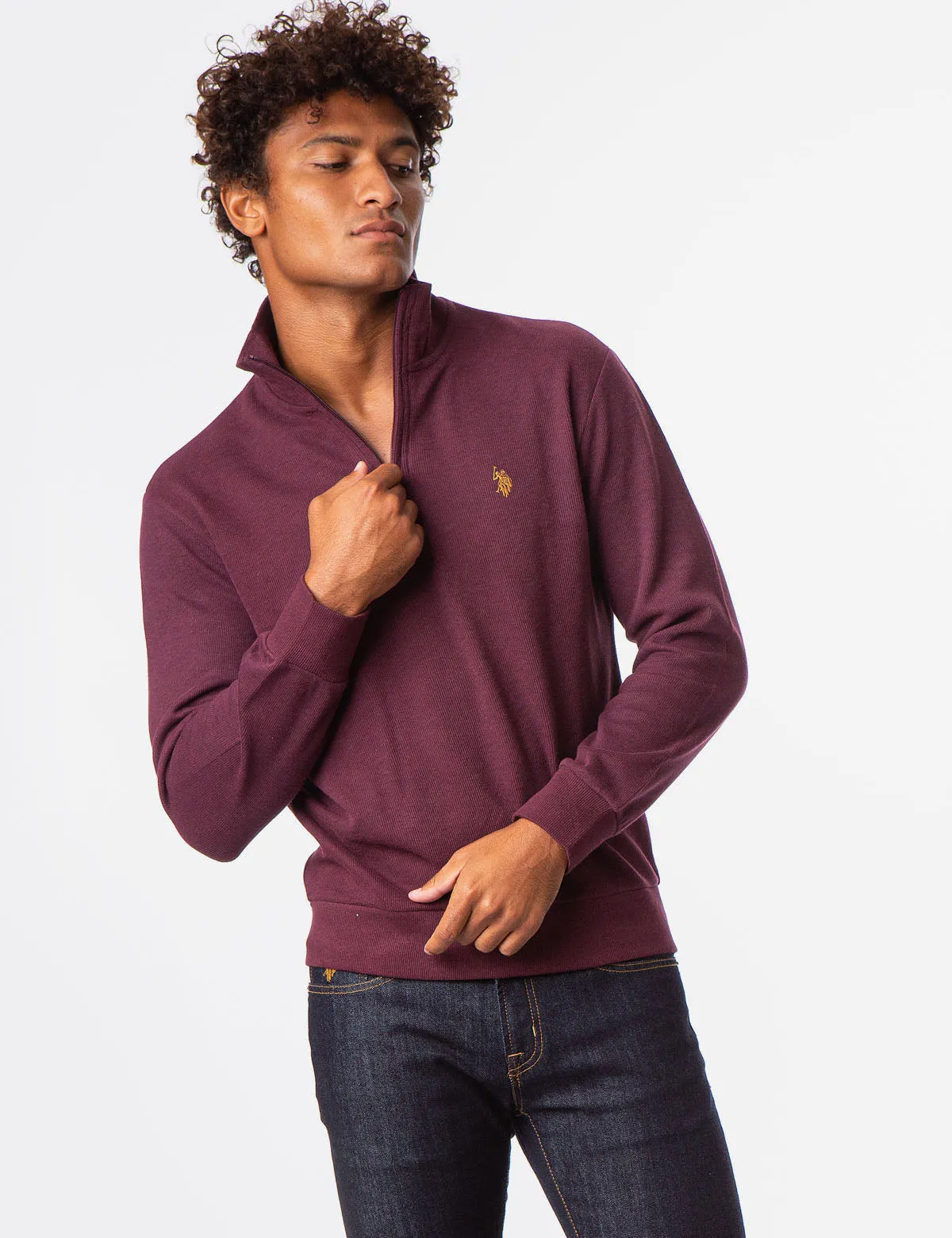 QUARTER ZIP SWEATER sold by U.S. Polo Assn. product image thumbnail 5