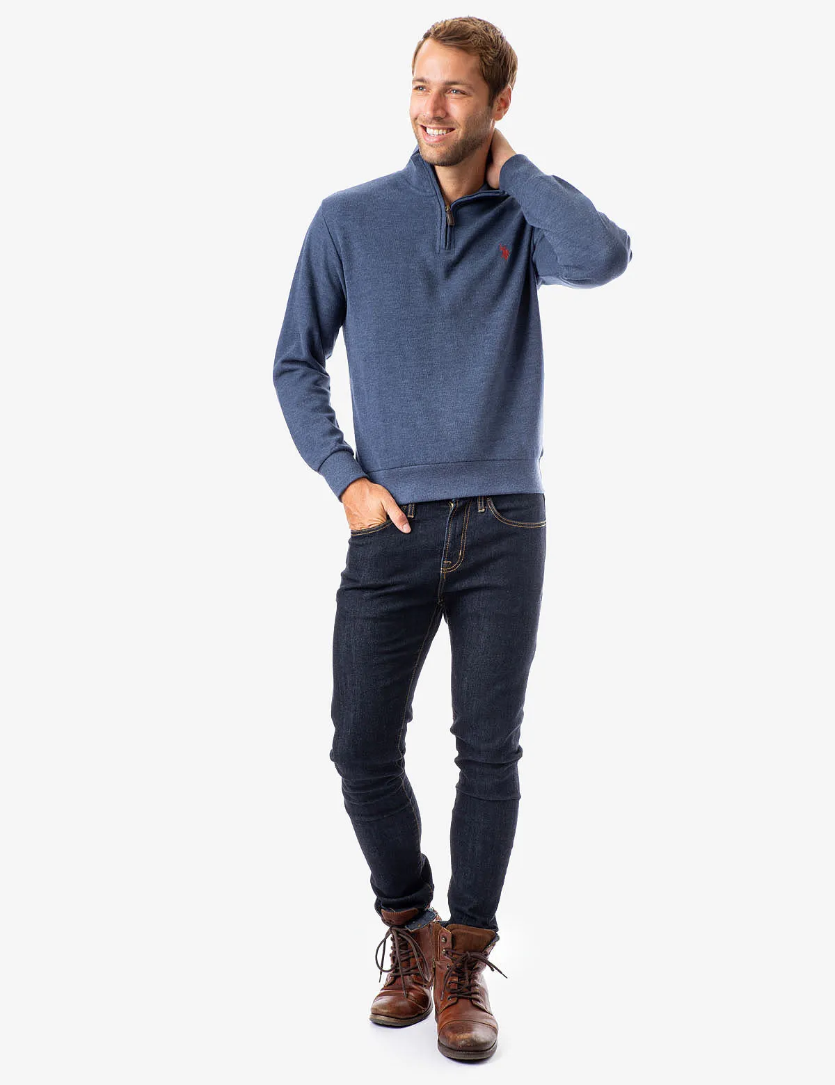 QUARTER ZIP SWEATER sold by U.S. Polo Assn.