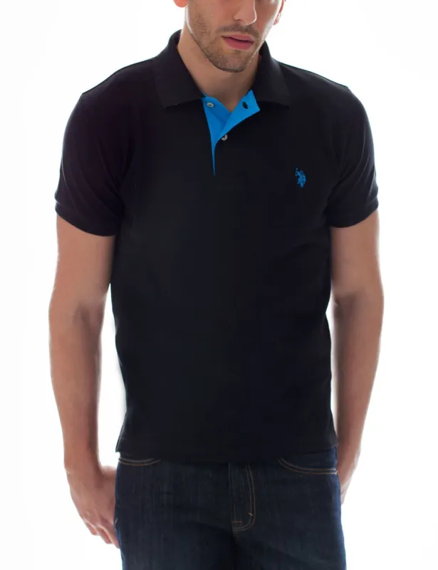Slim Fit Pique Mesh Small Logo Polo Shirt sold by U.S. Polo Assn.