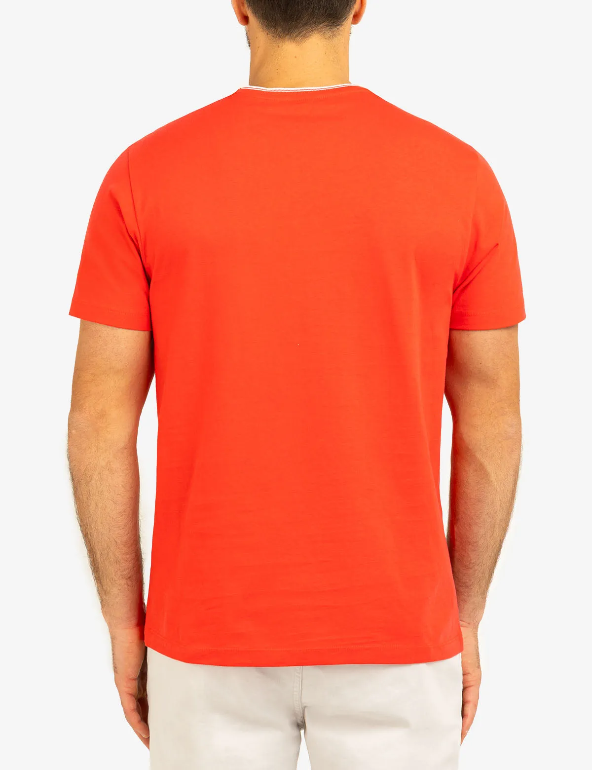 TIPPED CREW NECK COLLAR T-SHIRT sold by U.S. Polo Assn. product image thumbnail 4