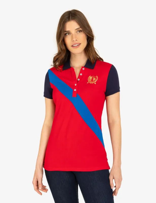 METALLIC CREST SASH POLO SHIRT sold by U.S. Polo Assn.