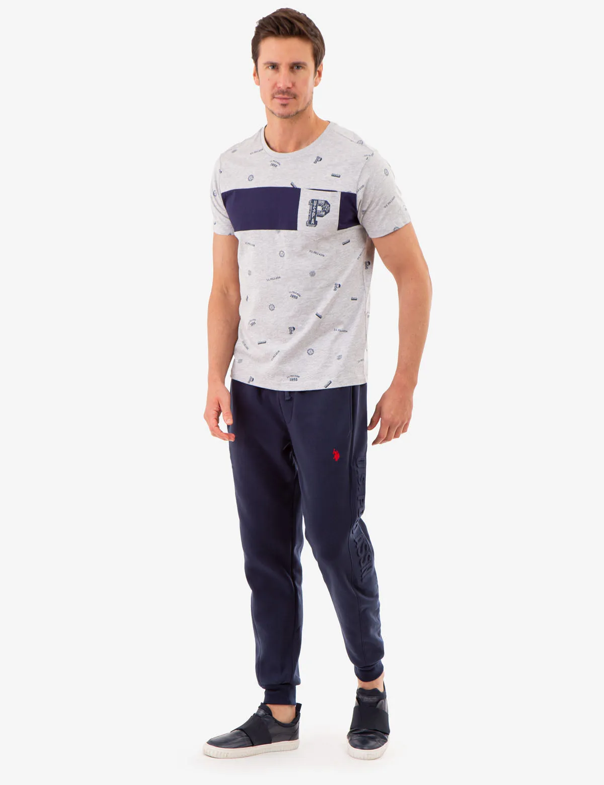 ALLOVER USPA PRINT T-SHIRT WITH CHEST POCKET sold by U.S. Polo Assn. product image thumbnail 5