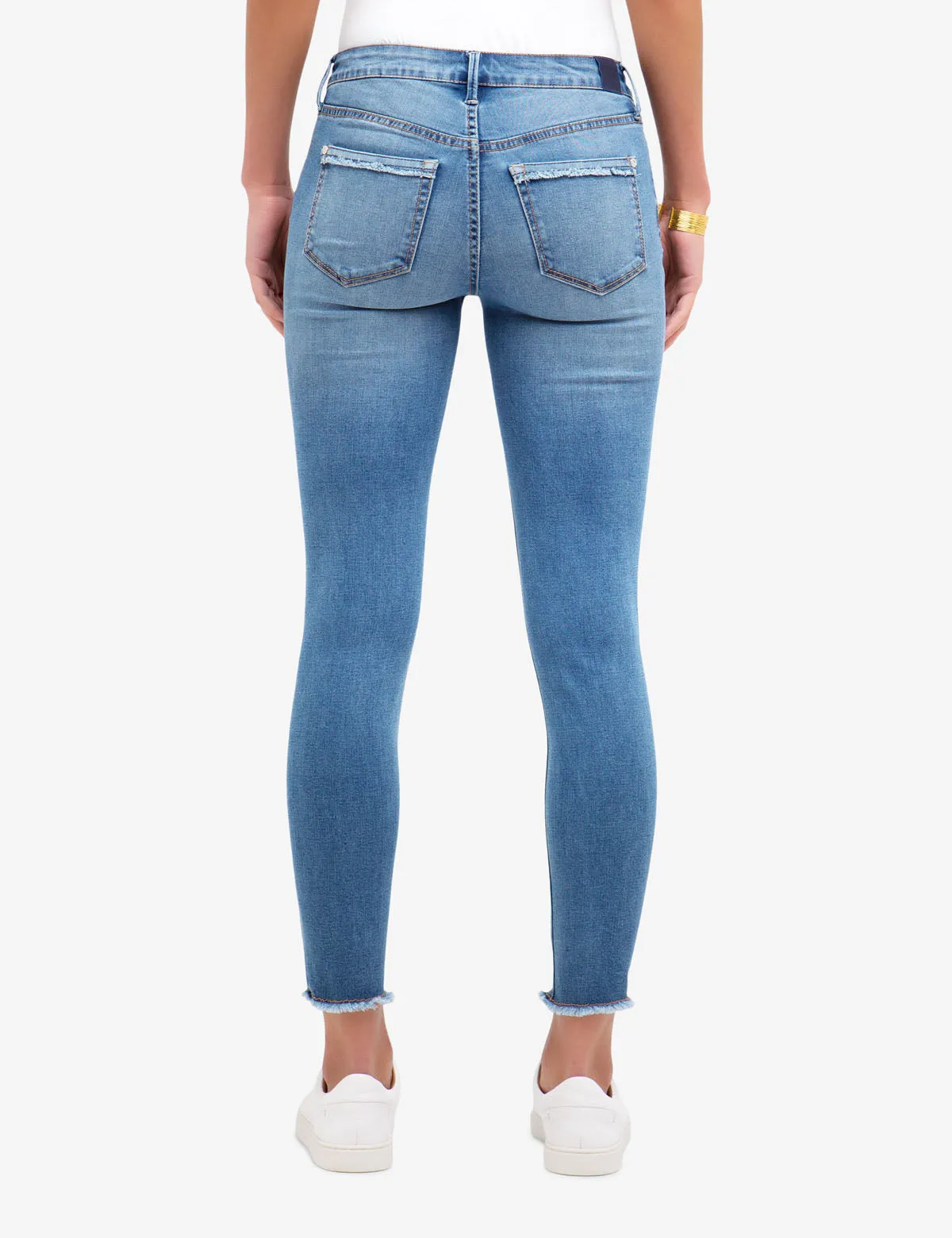 REPREVE® MID RISE FRAYED SKINNY JEANS sold by U.S. Polo Assn. product image thumbnail 4