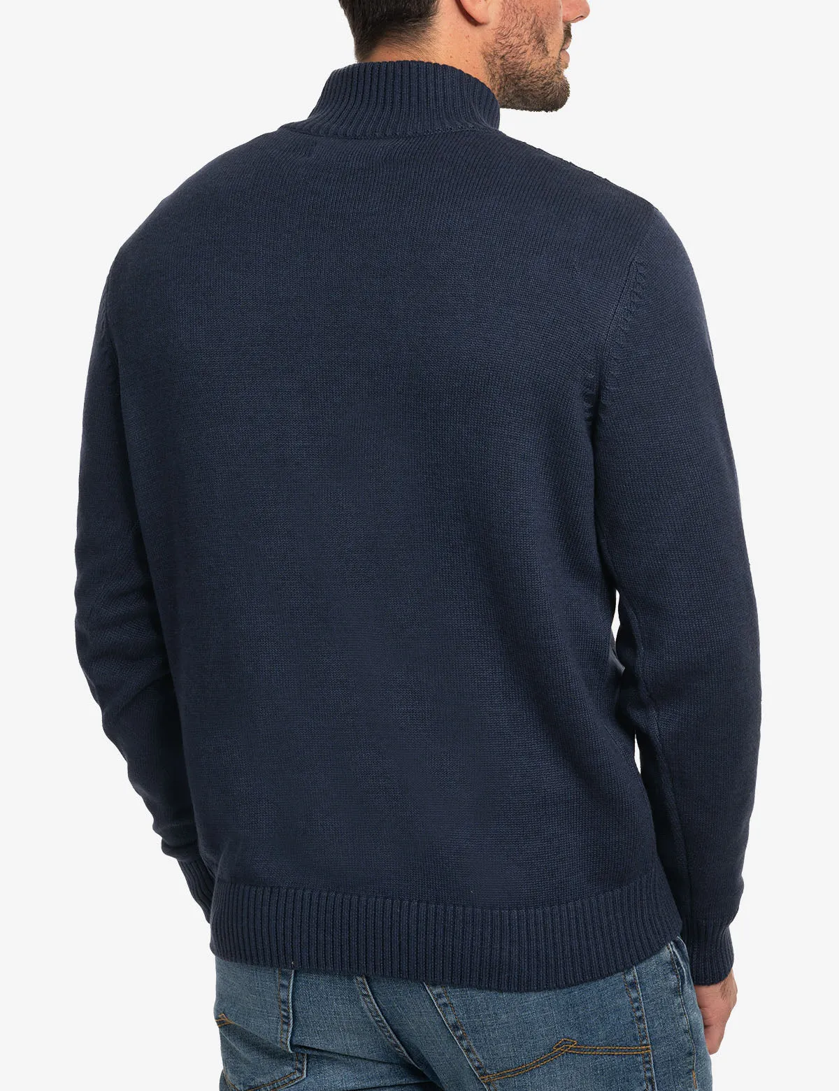1/4 ZIP CABLE KNT SWEATER sold by U.S. Polo Assn. product image thumbnail 4