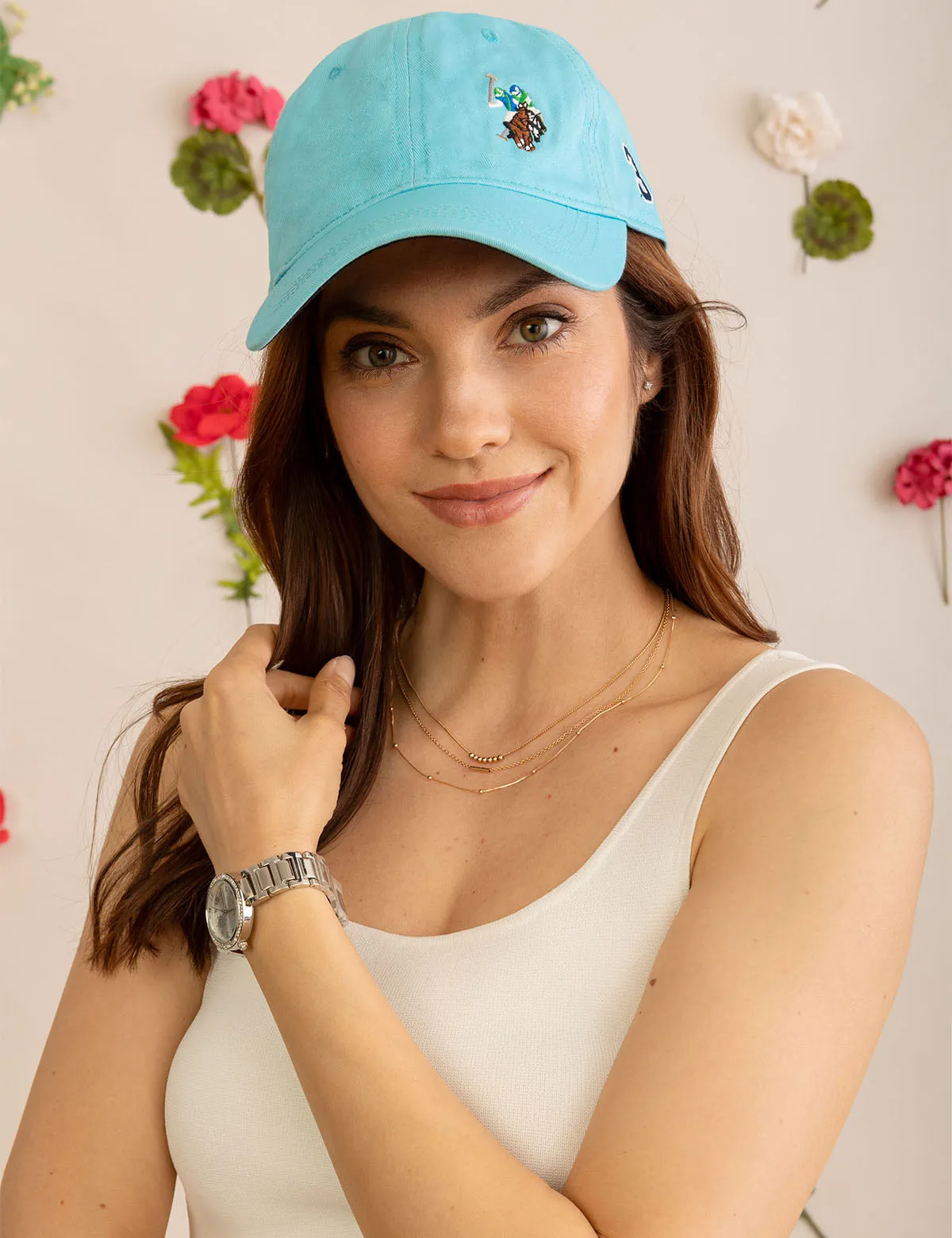 WOMENS TWILL MULTITONAL SIDE LOGO HAT sold by U.S. Polo Assn.