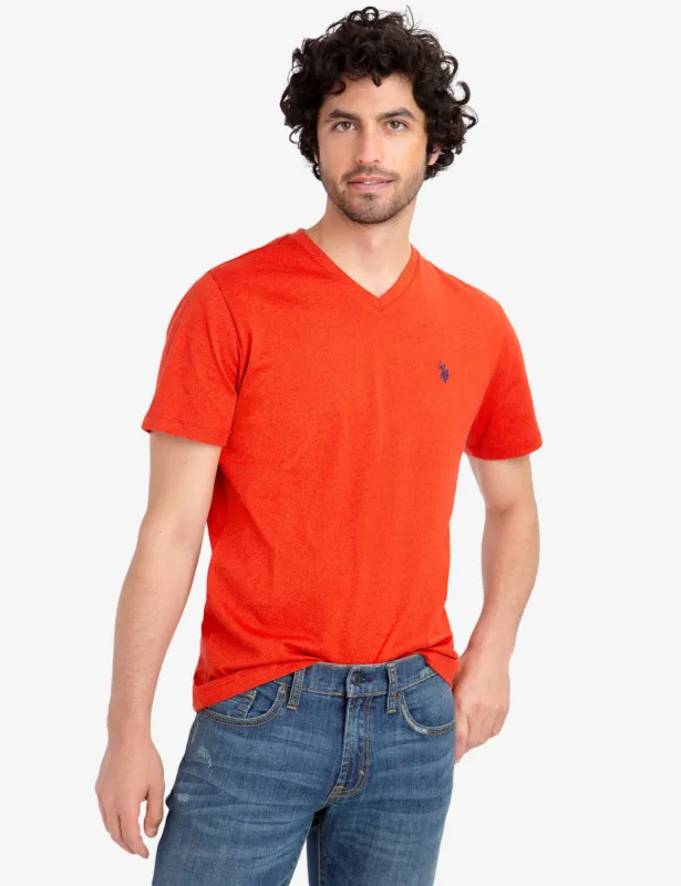 TWISTED YARN CREW NECK T-SHIRT made by U.S. Polo Assn.