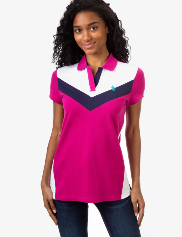 CHEVRON COLORBLOCK POLO SHIRT sold by U.S. Polo Assn.