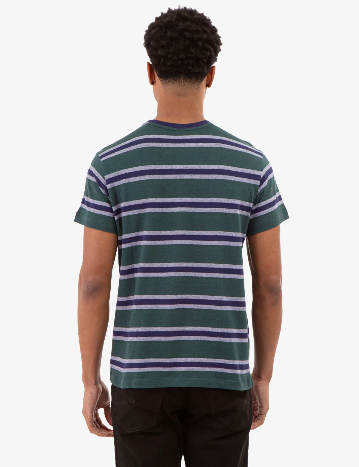 BIRDSEYE STRIPE JERSEY T-SHIRT sold by U.S. Polo Assn. product image thumbnail 3