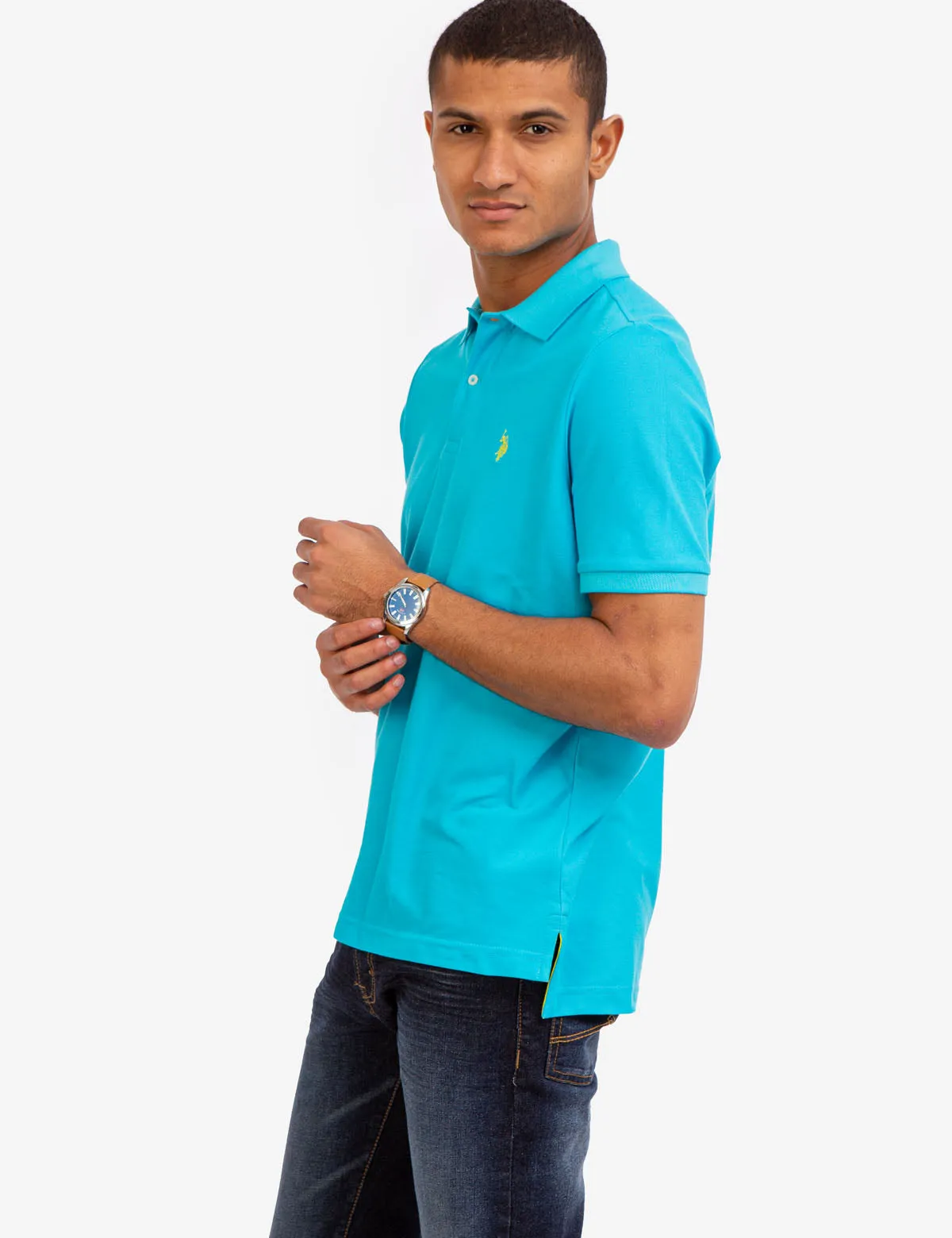 ULTIMATE PIQUE SOLID POLO SHIRT sold by U.S. Polo Assn. product image thumbnail 4
