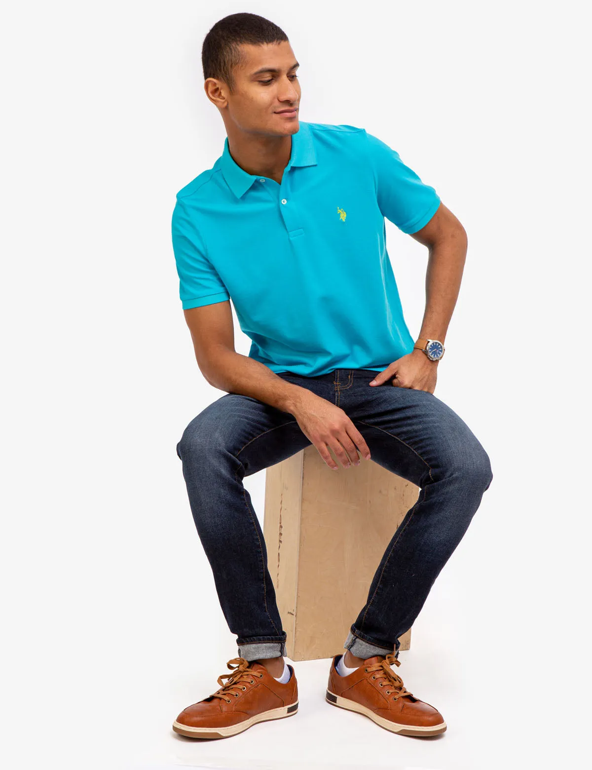 ULTIMATE PIQUE SOLID POLO SHIRT sold by U.S. Polo Assn.