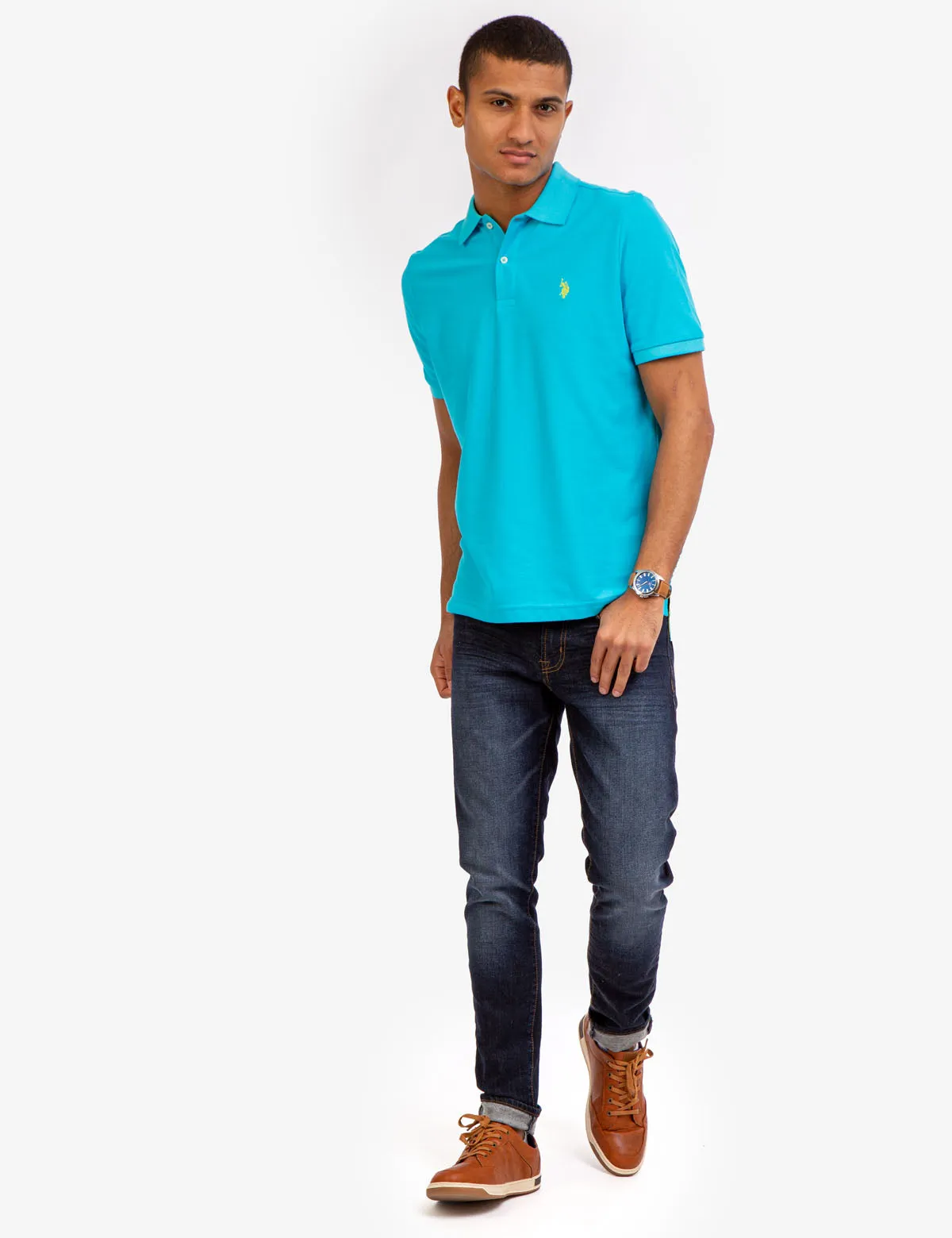 ULTIMATE PIQUE SOLID POLO SHIRT sold by U.S. Polo Assn. product image thumbnail 3