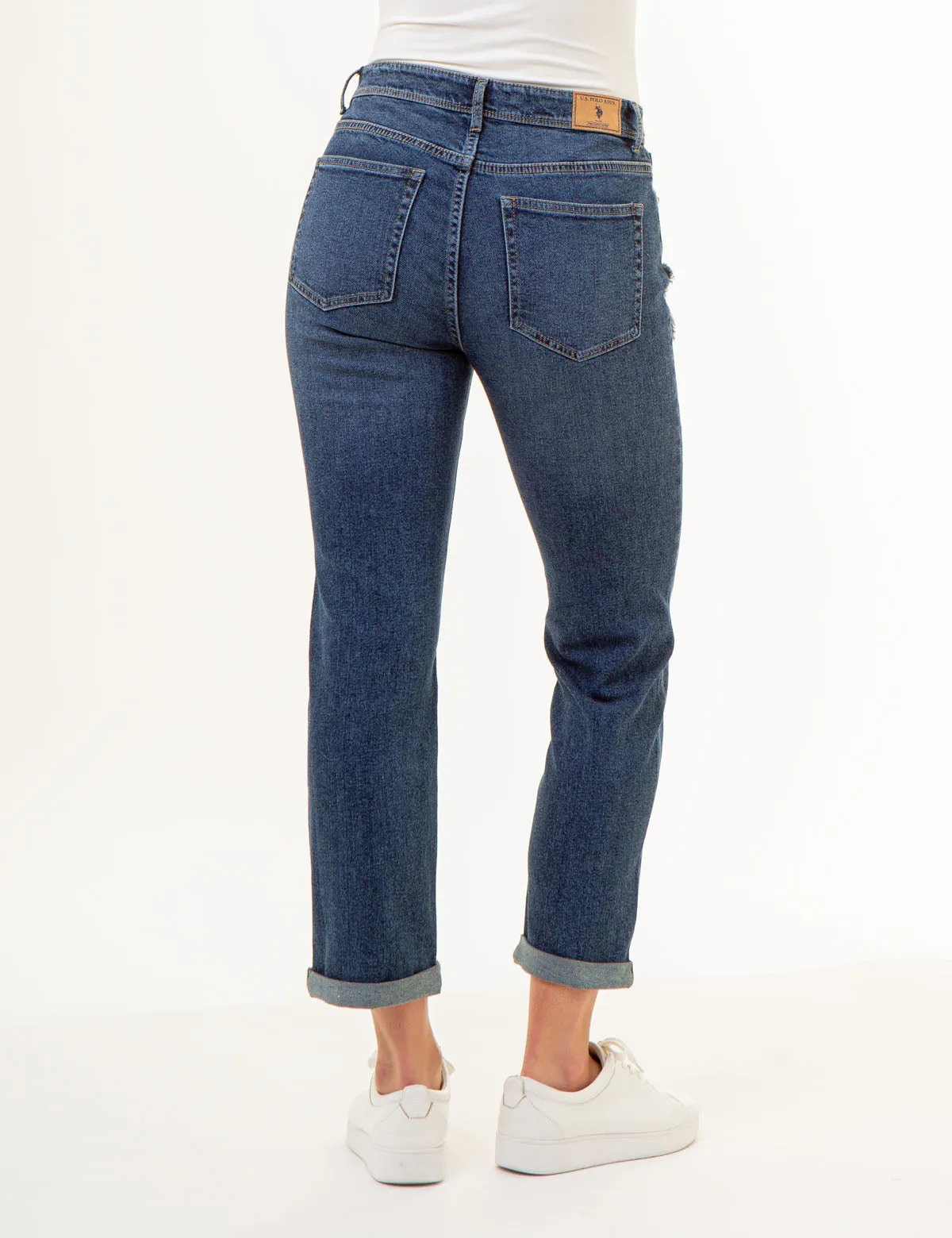 MID RISE BOYFRIEND JEANS sold by U.S. Polo Assn. product image thumbnail 4