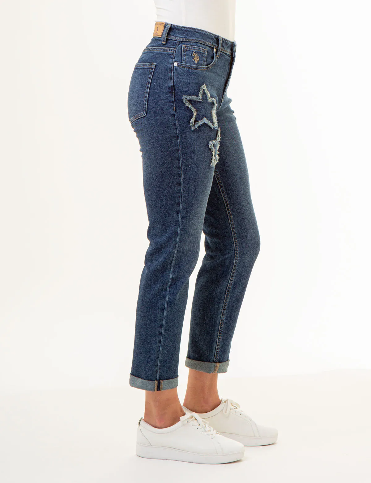 MID RISE BOYFRIEND JEANS sold by U.S. Polo Assn. product image thumbnail 5