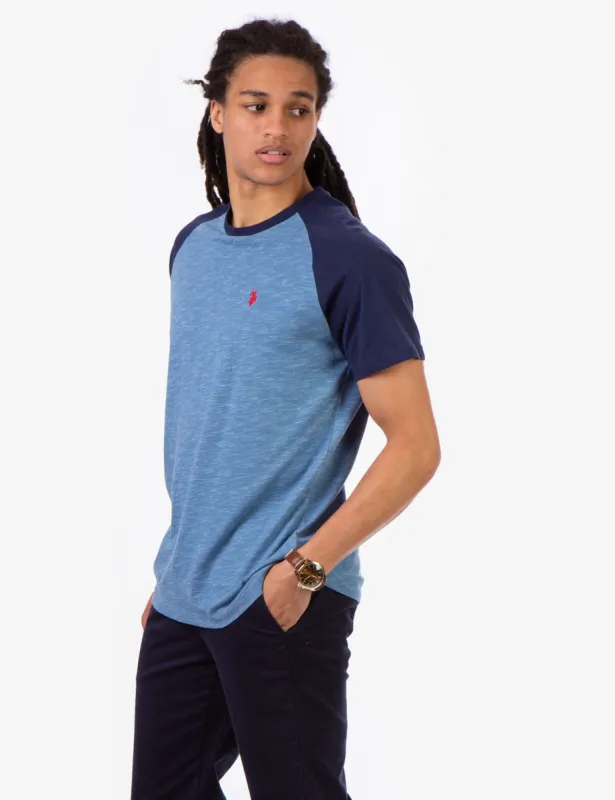SPACE DYE CREW NECK T-SHIRT sold by U.S. Polo Assn.