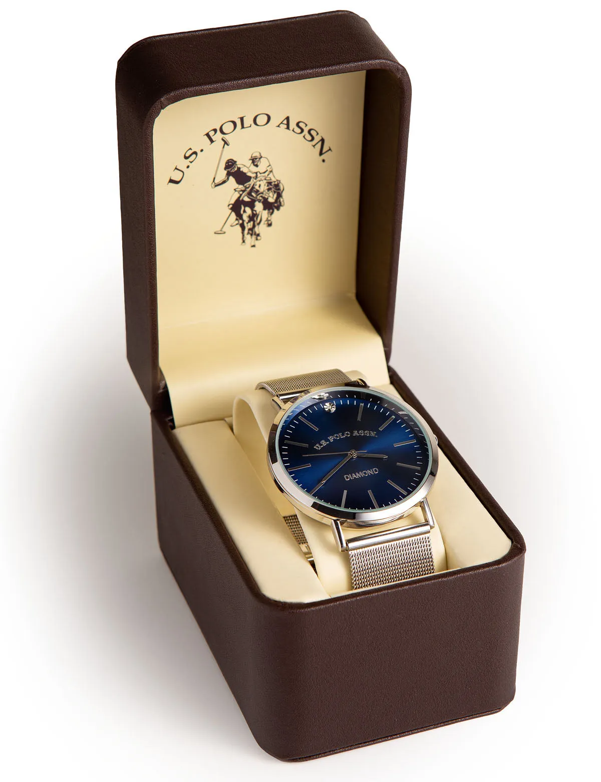 MEN'S MESH WATCH WITH BLUE DIAL sold by U.S. Polo Assn. product image thumbnail 2
