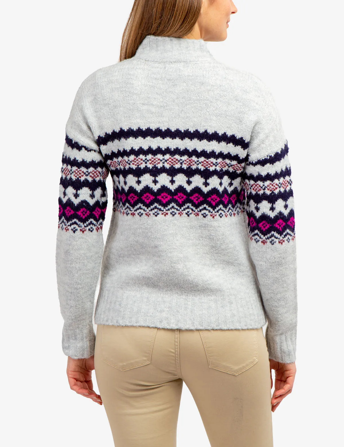MOCK NECK JAQUARD SWEATER sold by U.S. Polo Assn. product image thumbnail 4