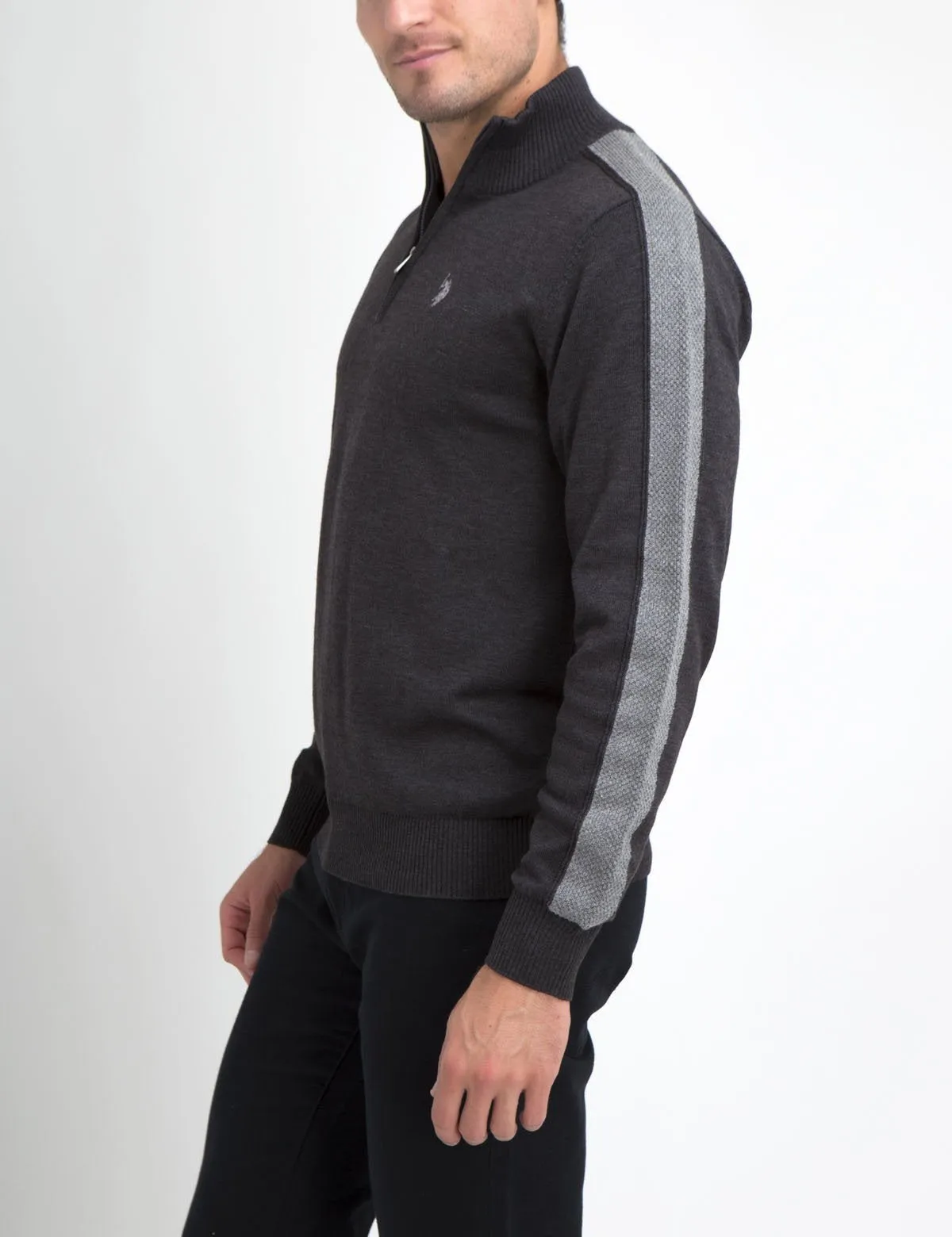 STRETCH 1/4 ZIP SWEATER sold by U.S. Polo Assn. product image thumbnail 2
