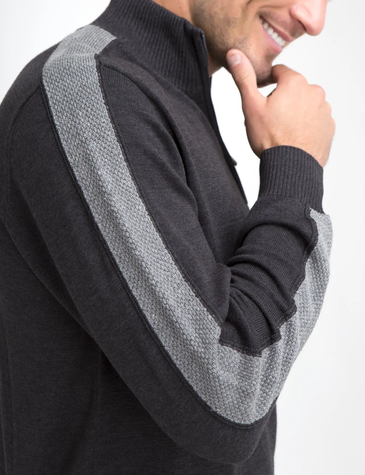 STRETCH 1/4 ZIP SWEATER sold by U.S. Polo Assn. product image thumbnail 4